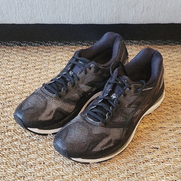 Asics Other - Asics Men's Black and Gray Athletic Shoes Gel Nimbus 19 Size 11
